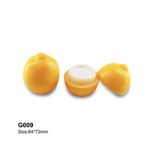 lemon shape cream container