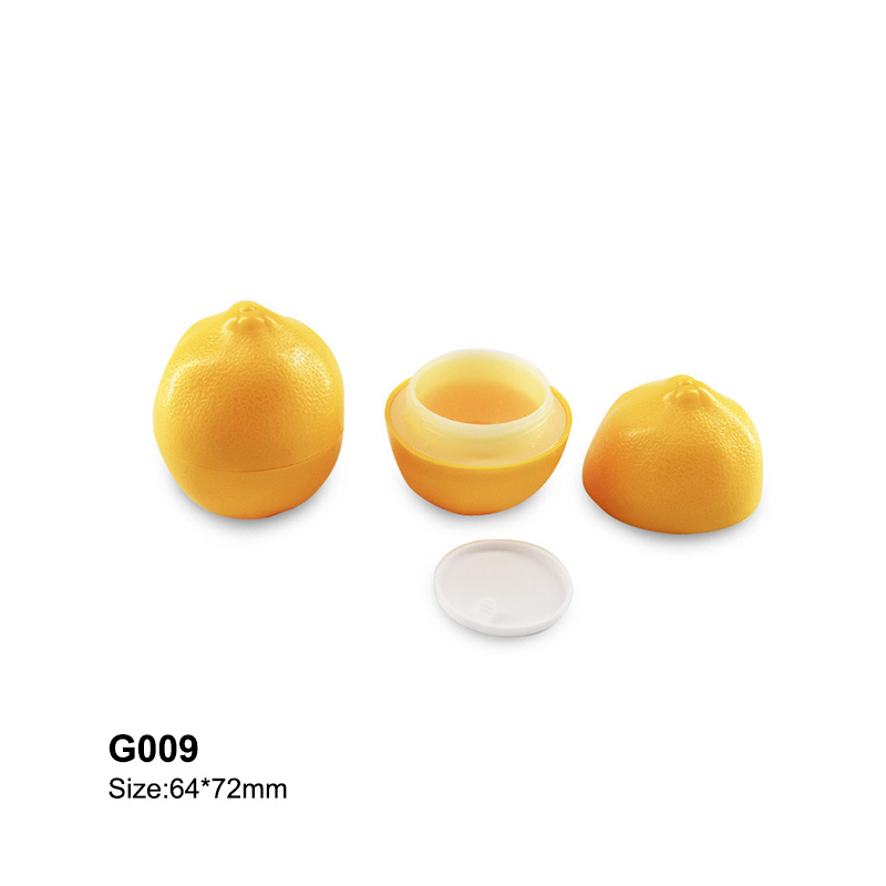 lemon shape cream container