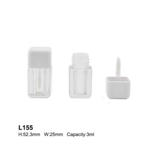 mini white transparent lip gloss tube