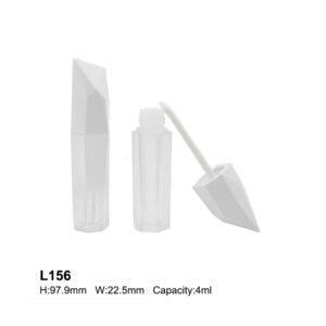 diamond shape white lip gloss tube