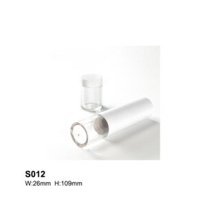round white loose powder tube