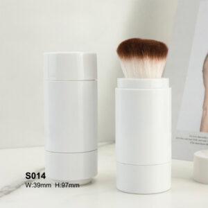 rough round white loose powder tube