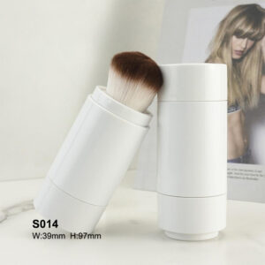 rough round white loose powder tube