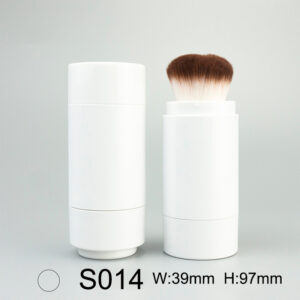 rough round white loose powder tube