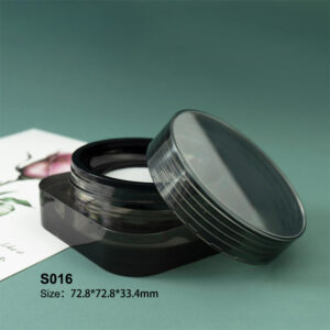 square black loose powder packaging