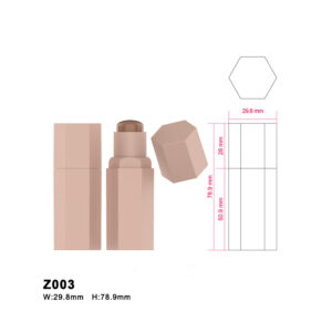 hexagonal pink stick foundation tube