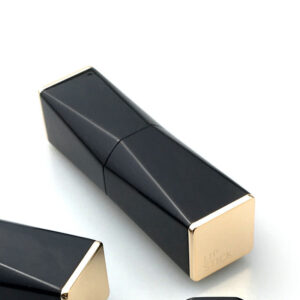 square black lipstick tube container