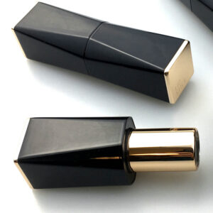 square black lipstick tube container