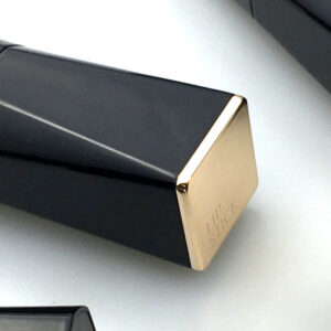 square black lipstick tube container