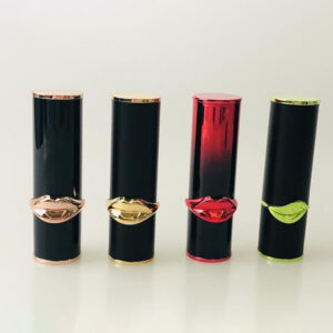 round black lipstick tube lip shape middle ring