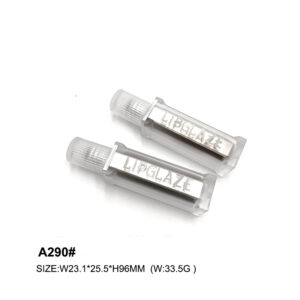 square transparent lip gloss with custom print