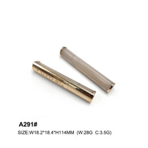 triangular golden lip gloss tube with custom print