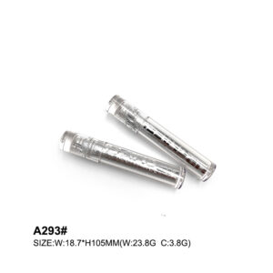 round silver lip gloss tube