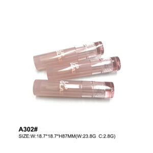 round pink lip gloss tube