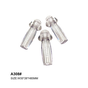 mushroom shaped transparnet lipstick container