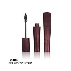 brown empty mascara tube