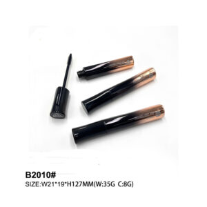 round black graident golden lip gloss tube