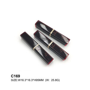 square black lipstick packaging with custom print