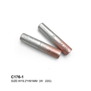 round gradient silver lipstick tube 