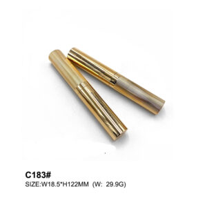 round golden lipstick container