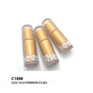 round yellow lip gloss tube
