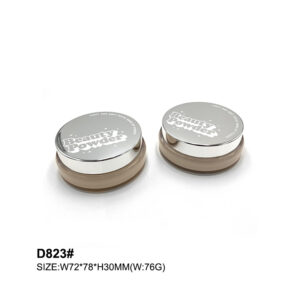 round silver air cushion container with custom print