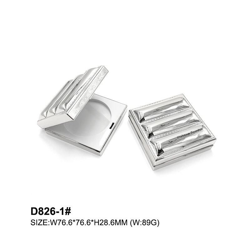 square silver air cushion container