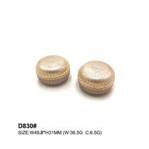 round golden loose powder case