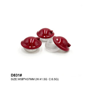 round red transparent loose powder packaging